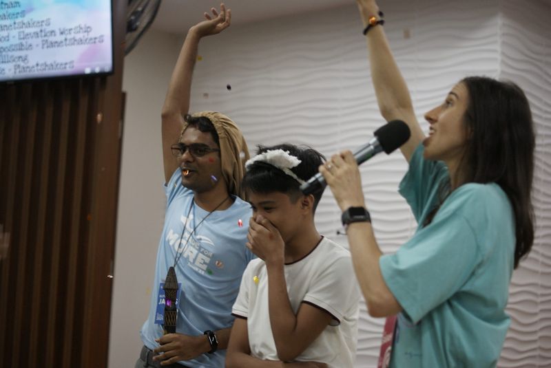 Worship and teaching at an outreach
