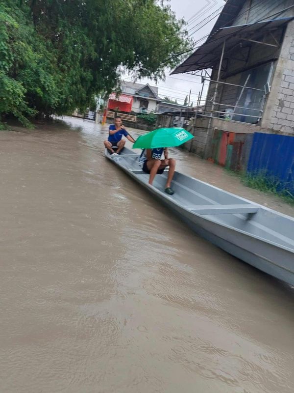 Flood conditions in San Simon, Pampanga